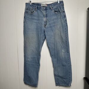 Levis 505 Relaxed Fit Jeans Mens 40X32 Blue Straight Denim Medium Wash